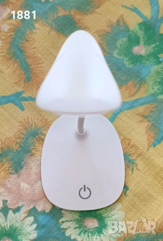 Настолна LED лампа с вградена презареждаща батерия 5W и гъвкаво рамо. Бяла светлина. Нова., снимка 10 - Настолни лампи - 51442378