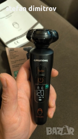 Мъжки тример, Grundig, Proclub MS 9130, сензор за грижа за брадата, черен мат/червен, комплект, снимка 9 - Аксесоари за коса - 52268469