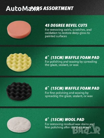 ALEAPOW P10 Безжична буферна полираща машина, снимка 6 - Винтоверти - 49861051