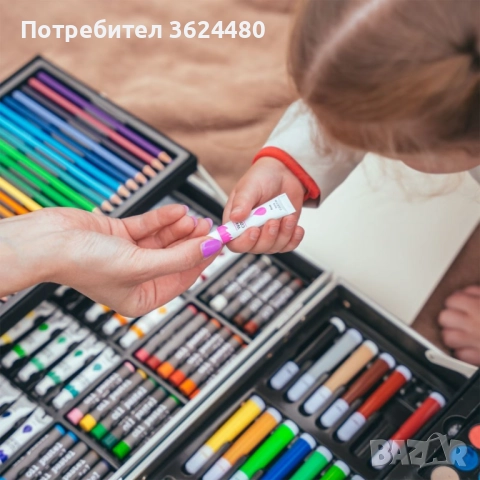 Розово Куфарче за Рисуване 145 Части 4723, снимка 6 - Рисуване и оцветяване - 52553190