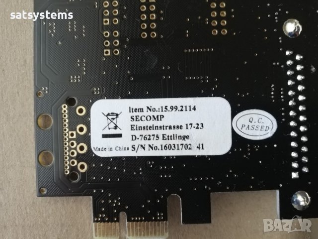 Roline PCI-Express Adapter Card, 1x Parallel ECP/EPP Port, снимка 8 - Други - 38285591