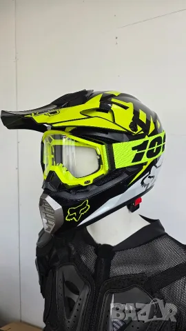 ​Нови кросови очила 100% Racecraft MX + Допълнителна прозрачна плака и флипове (Tear-Offs) , снимка 2 - Спортна екипировка - 56107297