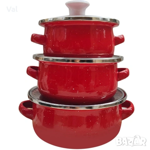 Комплект от 3 тенджери - 16см, 18см, 20см, снимка 9 - Съдове за готвене - 53331379