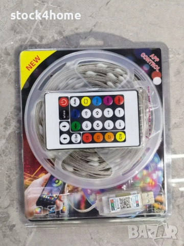 Декоративна LED лента С дистанционно управление, bluetooth връзка, 10 метра
