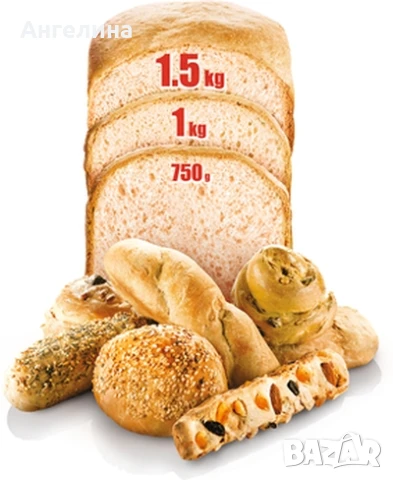 Хлебопекарна, Tefal PF611838, Bread Maker, 1600W, Load 750/1000/1500 g, 19 Programs, 3 Levels of fir, снимка 4 - Хлебопекарни - 51244656