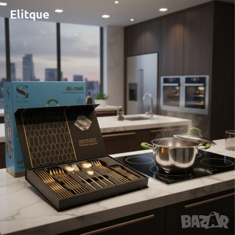 Комплект тенджери Swisgold Alana с 5-слойно капсулно дъно , снимка 3 - Други - 53269607