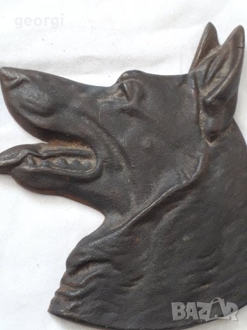 Чугунена отливка на немска овчарка   17/2, снимка 4 - Декорация за дома - 31517151