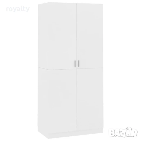 Гардероб, бял, 90x52x200 см, ПДЧ , снимка 8 - Шкафове - 50937329
