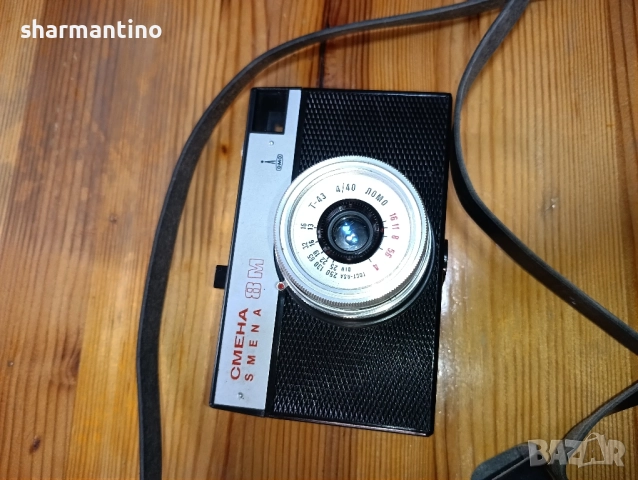 Фотоапарат Смена 8 М с кожен калъф - 35 лв, снимка 4 - Фотоапарати - 51675430