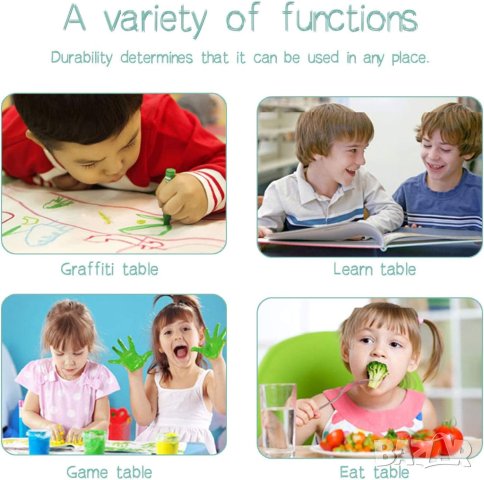 Детски комплект маса с 4 стола ZC-ZYZH-02, снимка 4 - Мебели за детската стая - 42839607