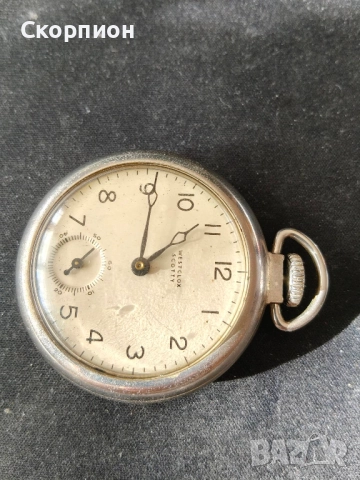 Американски джобен часовник - Westclox SCOTTY - MADE IN U.S.A. - Рядък, снимка 3 - Джобни - 50776891