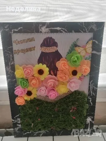 Картини с мъх и цветя 