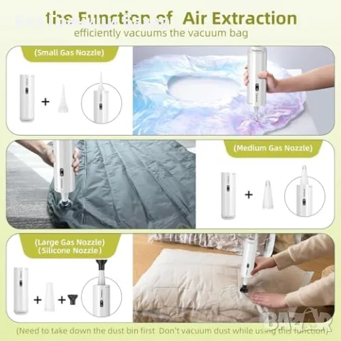 Нова Мощна Безжична Прахосмукачка Chuboor 6 в 1 с LED и Двойно Засмукване, снимка 6 - Други стоки за дома - 48924244