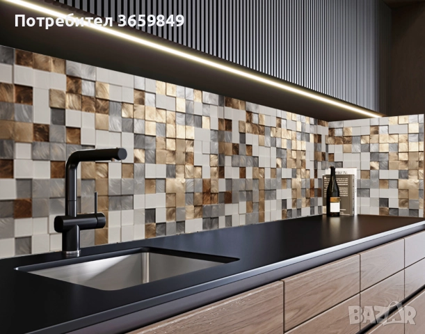 Гръб за кухня от 8 мм МДФ с принт, снимка 5 - Кухни - 50300047