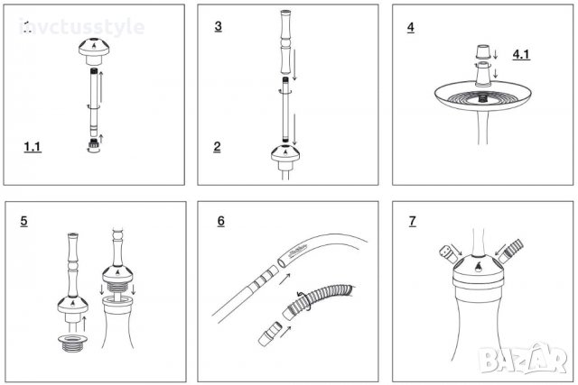 Наргиле Matt Pear Simple M, снимка 5 - Наргилета - 31720066