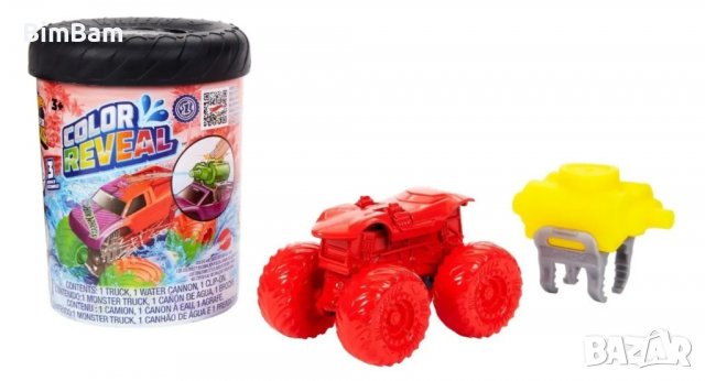 Камион изненада Hot Wheels Monster Trucks Color Reveal с магическа трансформация, снимка 2 - Коли, камиони, мотори, писти - 38239508