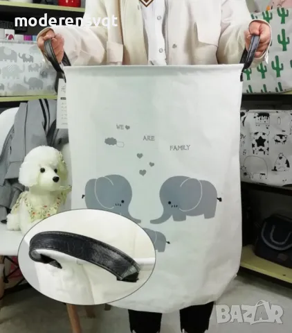 Кош за пране и играчки зайчета, снимка 3 - Органайзери - 41211060