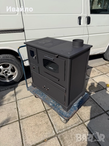 Прометей перфект печка на твърдо гориво с фурна и два шкафа , снимка 2 - Печки, фурни - 52068995