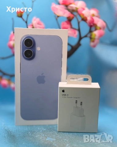 НОВ!!! Apple iPhone 17, 256GB, 5G, Mist Blue + подарък оригинален адаптер на Apple , снимка 2 - Apple iPhone - 54220101