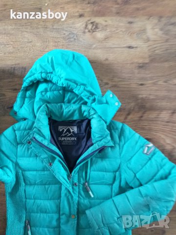 Superdry Mint Marl Fuji Slim Double Ziphood Jacket - страхотно дамско яке, снимка 7 - Якета - 38287742