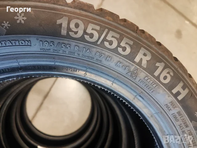 4бр. зимни гуми 195/55/16 Semperit, снимка 4 - Гуми и джанти - 56548818