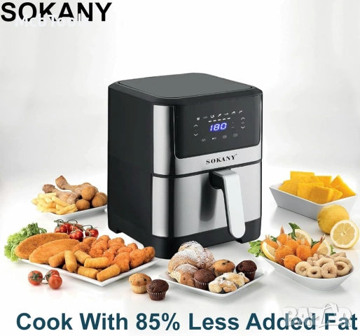 Air Fryer (Еър фрайър) 7 литра Sokany, снимка 3 - Други - 54071088