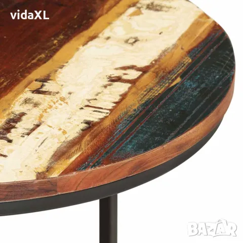 vidaXL Стифиращи маси, 3 бр, регенерирано дърво масив, снимка 4 - Маси - 56147091