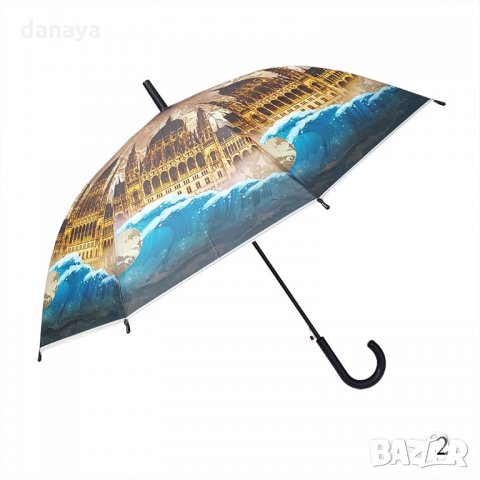 1761 Дамски чадър стил париж 98 см диаметър, снимка 3 - Други - 30536976