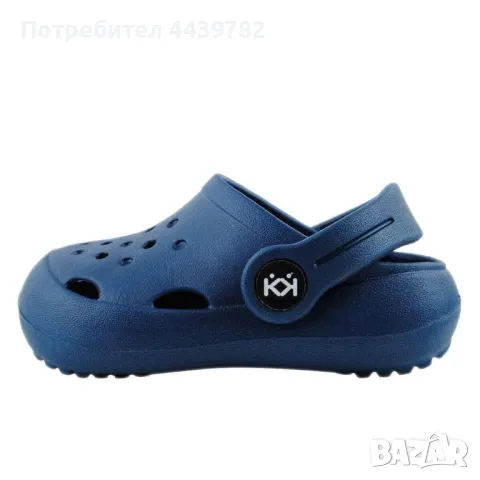 Детски чехли КК в цвят морско синьо, снимка 2 - Детски джапанки - 49825780