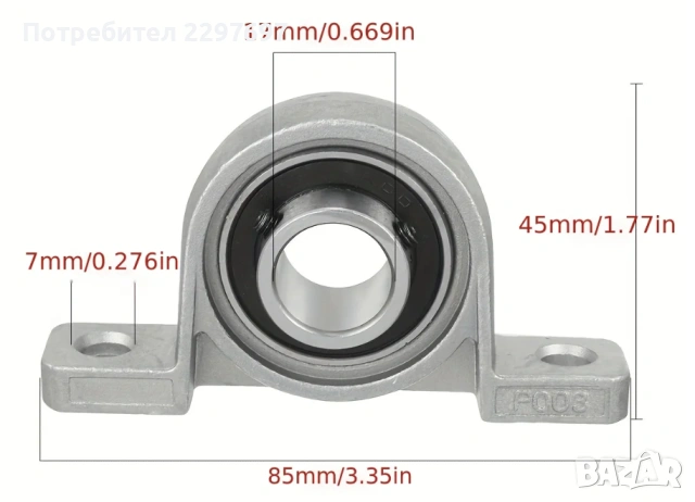 Лагери за опорен вал тип KP различни диаметри, снимка 13 - Други инструменти - 53018841