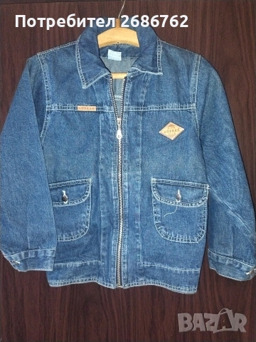 Дънкова сакетка размер до 122-128см., снимка 5 - Детски якета и елеци - 54007202