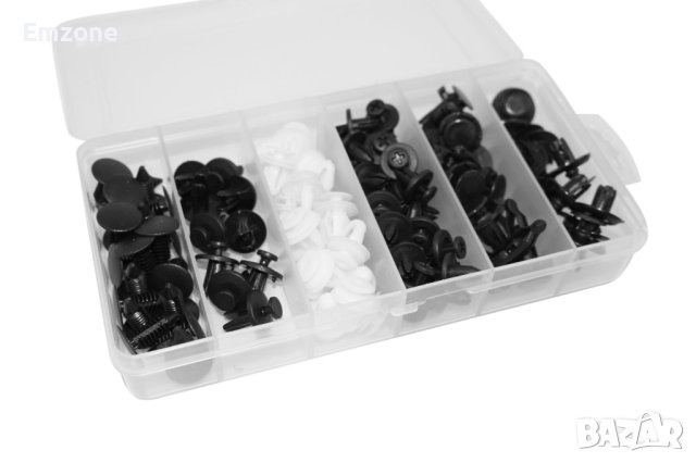 Комплект щипки копчета за автомобил Универсални 100 броя, снимка 3 - Аксесоари и консумативи - 42907120