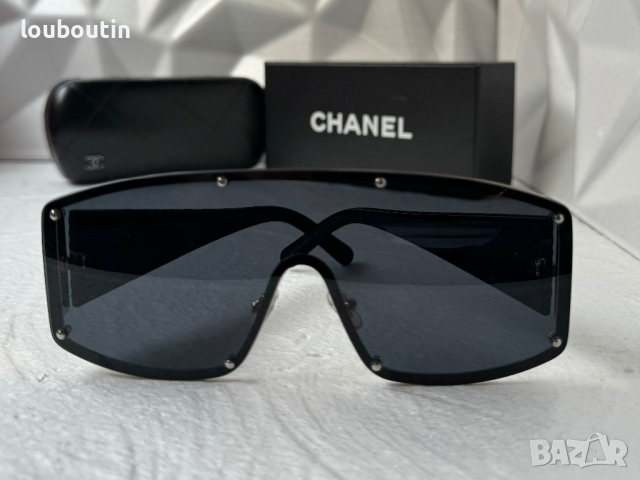 CH дамски слънчеви очила маска с лого, снимка 3 - Слънчеви и диоптрични очила - 44685631