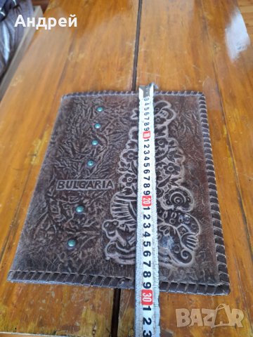 Стара кожена папка #6, снимка 5 - Антикварни и старинни предмети - 38761837