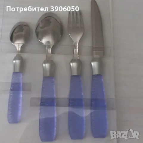 Комплект прибори за хранене Rostfreier Edelstahl, снимка 5 - Сервизи - 50178066