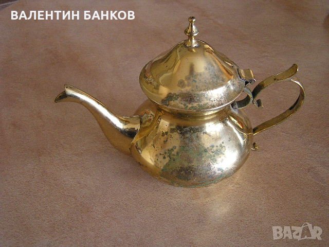  Белгийски декоративен бронзов чайник , снимка 4 - Други - 35658259