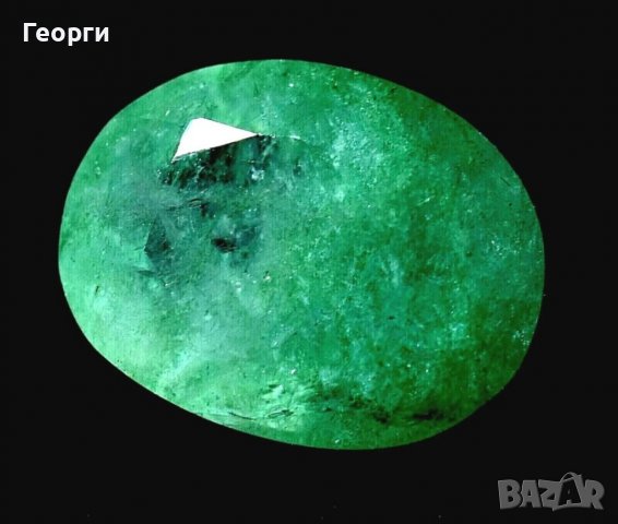 11,35 карата Естествен зелен Изумруд Замбийски  сертифициран камък, снимка 2 - Други - 37311428