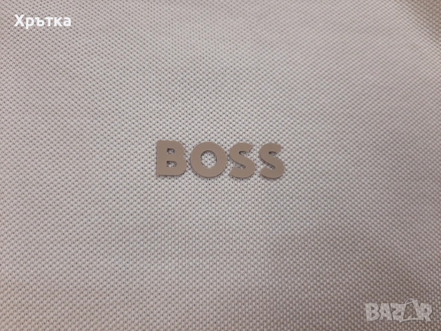 Hugo Boss Peoxfordnew - Оригинална мъжка тениска с яка р-р L/XL, снимка 8 - Тениски - 54151659