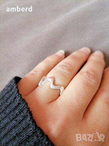 Уникален сребърен пръстен , снимка 2 - Пръстени - 31489736