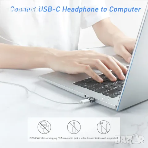 Blukar USB C женски към USB мъжки адаптер, [3 пакета] Тип C към USB A конвертор за бързо зареждане и, снимка 5 - Оригинални зарядни - 48718048