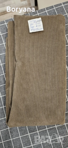 парче плат кадифе кафяв