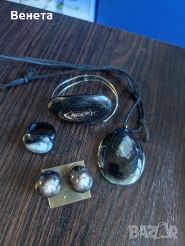 Комплекти от кост от рог-handmade, снимка 6 - Бижутерийни комплекти - 51837150