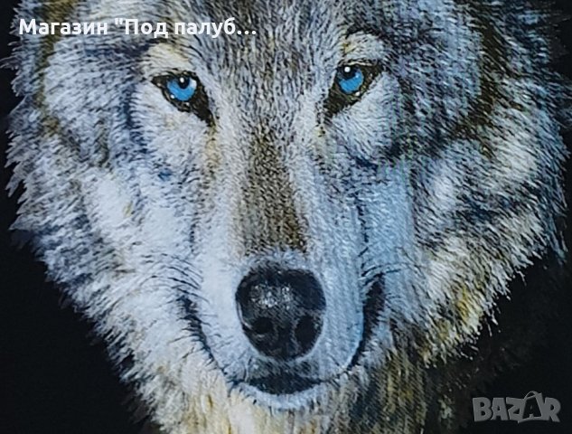 Нова детска тениска с трансферен печат Вълк със сини очи, Серия Вълци, снимка 2 - Детски тениски и потници - 29902567