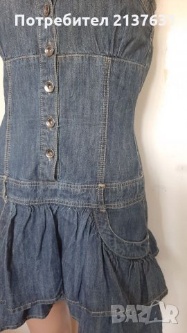 Дамска КЪСА  ДЪНКОВА РОКЛЯ  - Размер S , снимка 2 - Рокли - 33705679