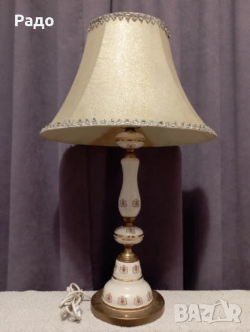 Комплект от две много големи старинни порцеланови лампи - лампа, снимка 2 - Антикварни и старинни предмети - 45111366