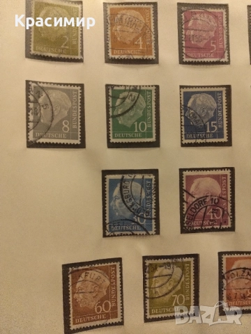 Теодор Хойс 1954 г., снимка 5 - Филателия - 52251249