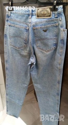 Jeans Armani, denim, 30, оригинален, светлосин, снимка 7 - Дънки - 12907555