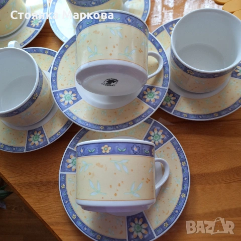 Баварски порцеланов сервиз за кафе/чай , снимка 4 - Сервизи - 53372878
