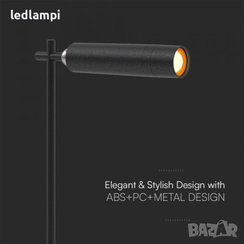 Настолна LED Магнитна Лампа 3W Черна Неутрално Бяла Светлина, снимка 6 - Настолни лампи - 42893443