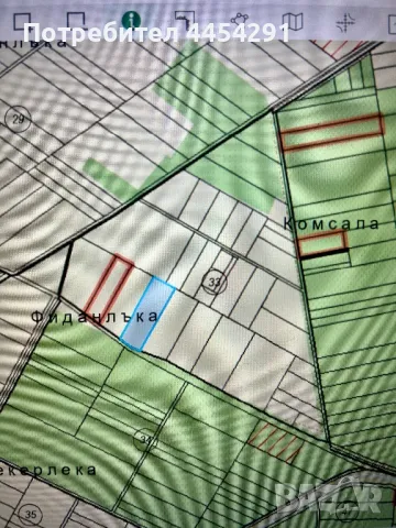 Продавам нива в м.Фиданлъка в землището на с.Марково и в близост до с.Първенец и Зеленчукова Борса